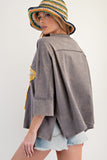 C.J Flower Star Patchwork Top