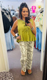 Jules Zebra Wide Leg Pants
