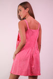 Josephine Mini Dress with Shorts-Hot Pink