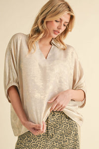 Eve  Metallic Top