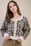 Shaylee Leopard Sweater Cardigan