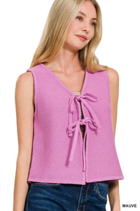 Josie Tie Vest Top- Pink