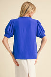 Ellie Puffed Short Sleeve Top