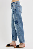 Risen Mid Rise Boyfriend Star Shadow Jeans
