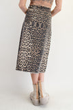 Delilah Leopard Split Skirt