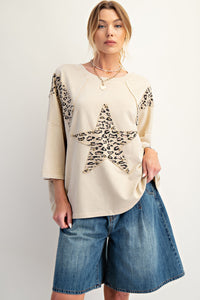 Bree Star Patch Leopard Top