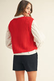 Aubrey Button Up Sweater Vest