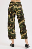 Caroline Mid Rise Camo Barrel Pants