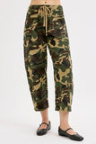 Caroline Mid Rise Camo Barrel Pants