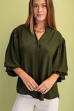 Jen Balloon Sleeve Blouse