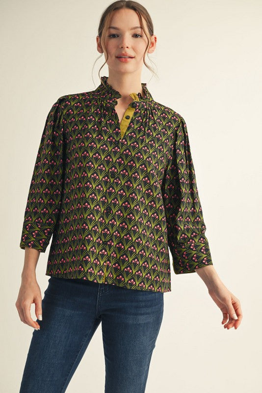 Jensine Boho Floral Top