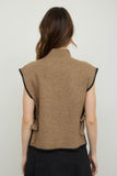 Sara Mock Neck Side Tie Sweater