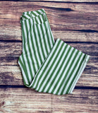 Marie Olive Striped Pants