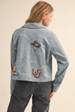 Hollie Western Embroidery Suede Jacket