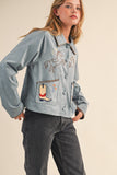 Hollie Western Embroidery Suede Jacket