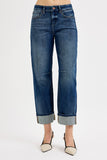 Sophia Crop Barrel Cuffed Jeans