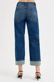 Sophia Crop Barrel Cuffed Jeans