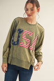 USA Raw Washed Sweatshirt