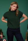 Short Sleeve Knit Sweater