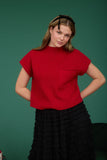 Short Sleeve Knit Sweater