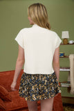 Short Sleeve Knit Sweater