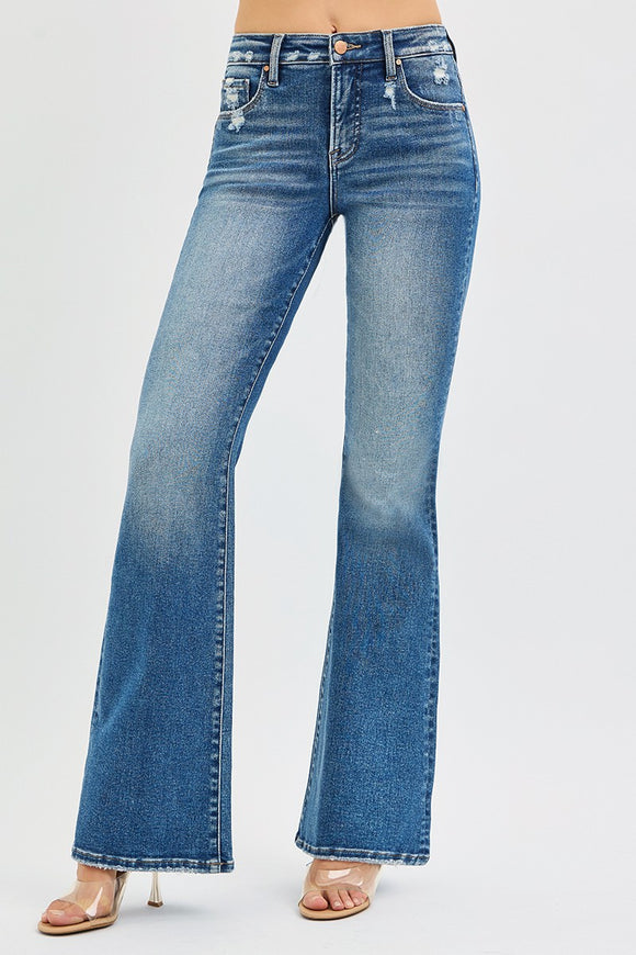 Emma Tummy Control High Rise Flare Jeans