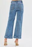 Risen Olivia Mid Rise Crop Cuffed Jeans