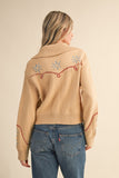 Zoe Western Design Sweater Cardigan
