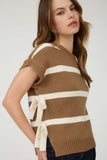 Raegan Stripe Side Tie Sweater