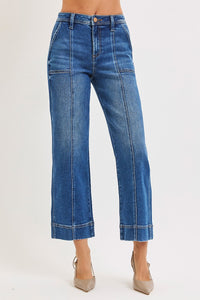Stacy High Rise Front Seam Jeans