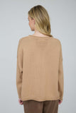 Raw Edge Long Sleeve Sweater