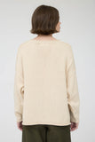 Raw Edge Long Sleeve Sweater