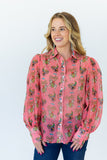 Hailey Pink Howdy Button Down