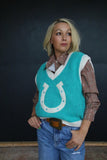 Jaylee Horseshoe Sweater Vest
