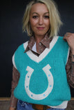 Jaylee Horseshoe Sweater Vest