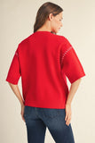 Kelsie Solid Drop Shoulder Top