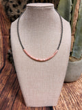 16” Navajo/Pink Conch Disc Necklace