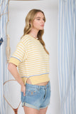 Lexi Stripe Raw Edge Sweater