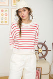 Addi Striped Short Sleeve Sweater