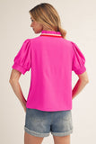 Kaylee Ruffled Neckline Top
