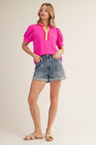 Kaylee Ruffled Neckline Top