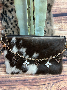 Gold Clover Purse Charm