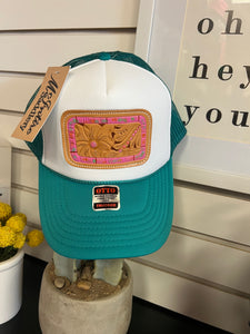 McIntire Teal Trucker Cap