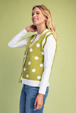 Keenan Polka-Dot Sweater Vest