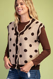 Keenan Polka-Dot Sweater Vest