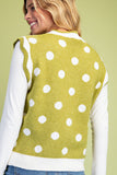 Keenan Polka-Dot Sweater Vest