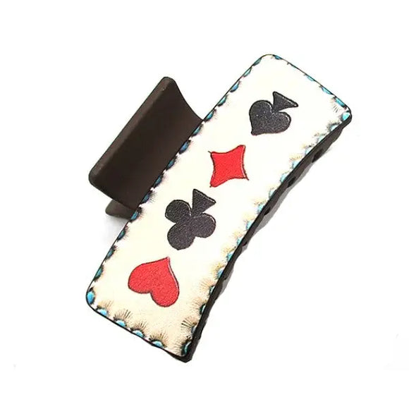 Poker Card Design Hair Claw