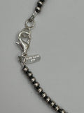 4mm 16" Silver Plated Round Copper Pearl Necklace