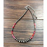 18" Western Rectangular Gemstone Necklace