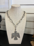 Eagle Paper Clip Necklace